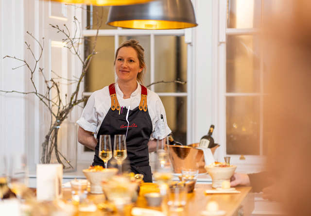 Chef's table dining experience at Virgin Hotels Edinburgh.